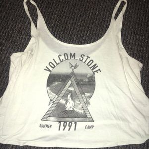 VOLCOM mint green oversize tank top